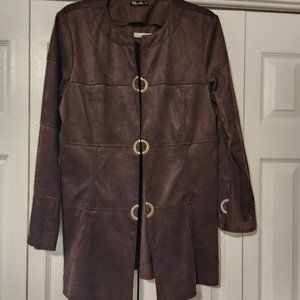 Bali Brown Suede Jacket, Size 12